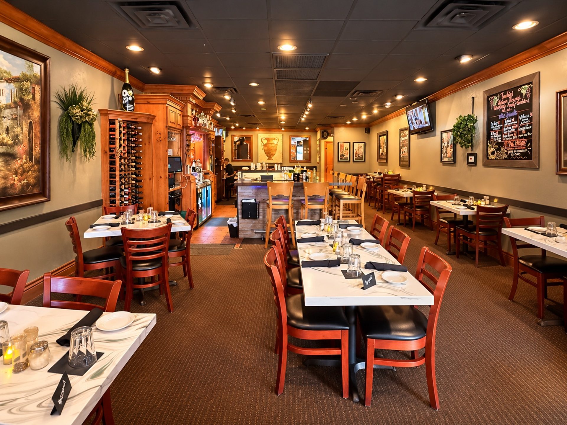 Your table awaits in the wine bar