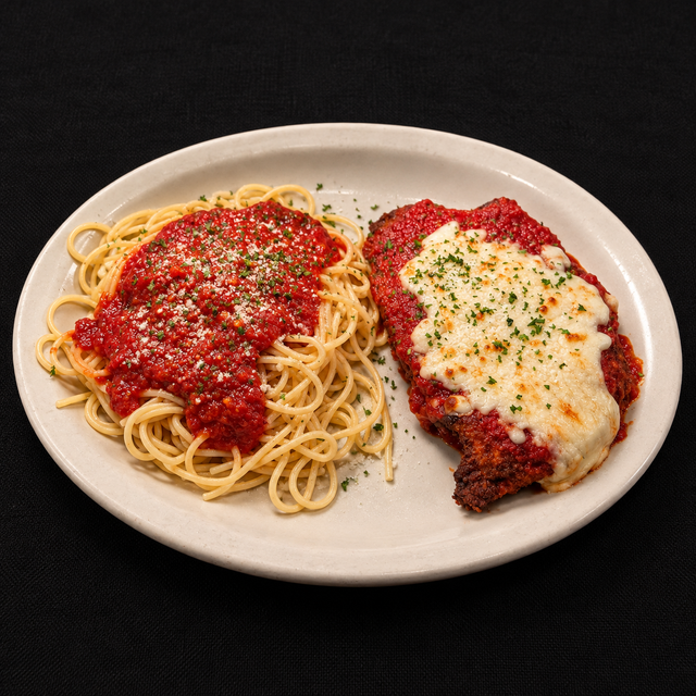 Breaded Veal Parmigiana.