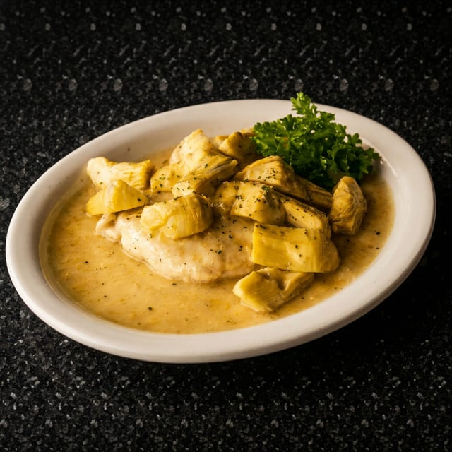 Buttered Chicken and Artichokes.