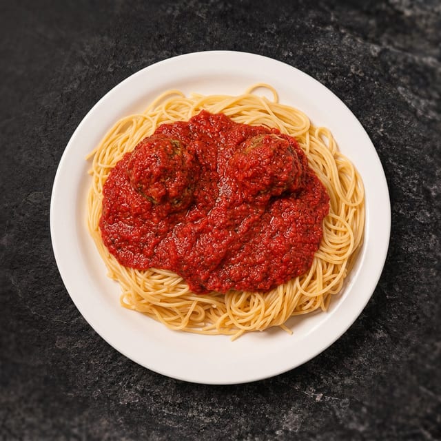 Spaghettini & Meatballs.