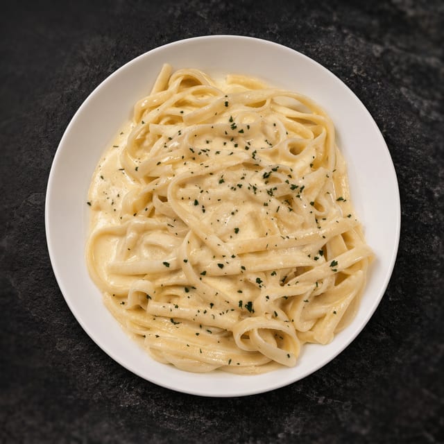 Kids Fettuccini Alfredo.